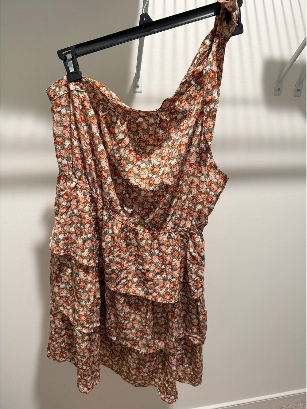Prettygarden floral one-shoulder dress